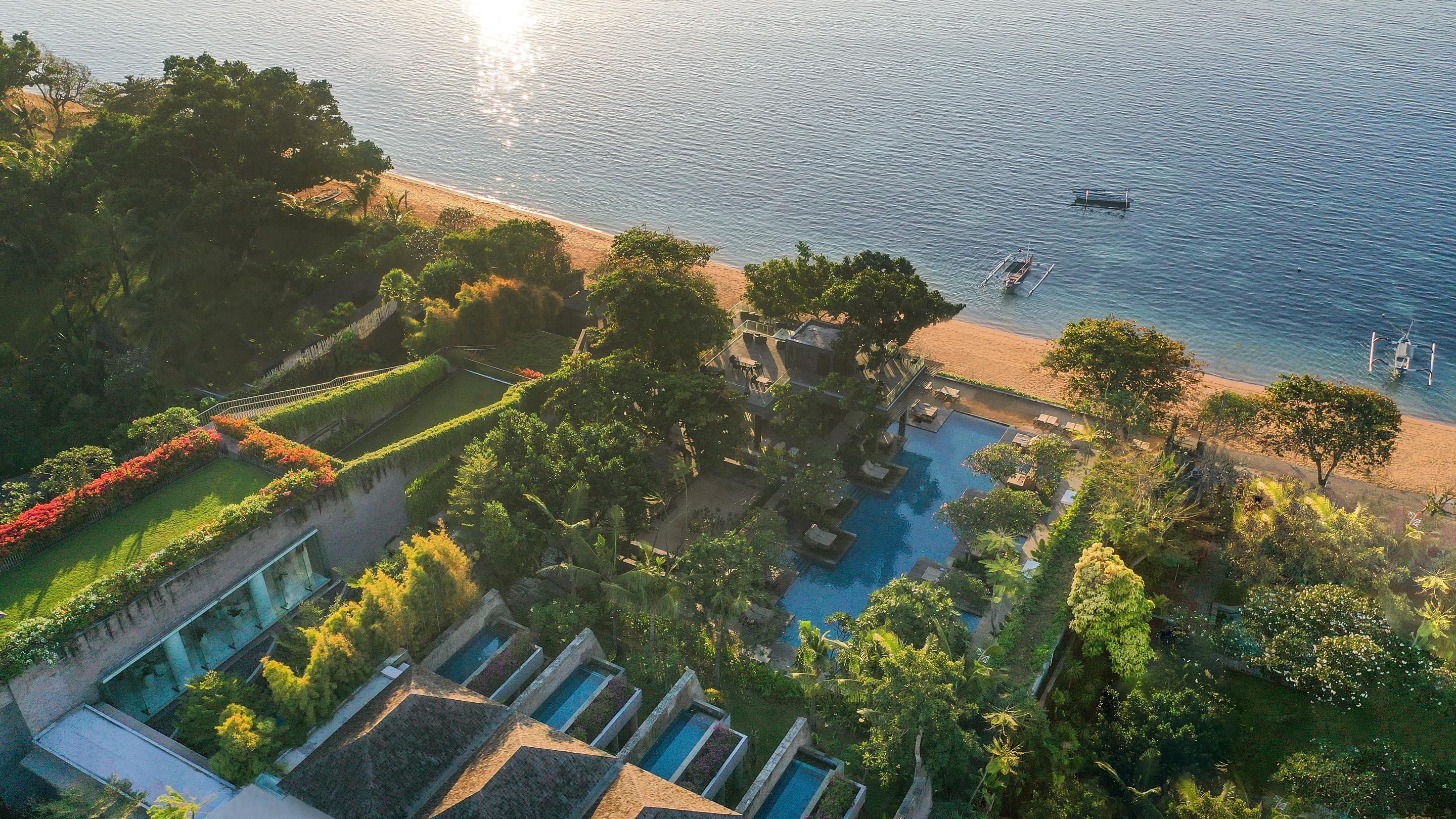 Maya Sanur Resort & Spa Екстер'єр фото Aerial view of the resort